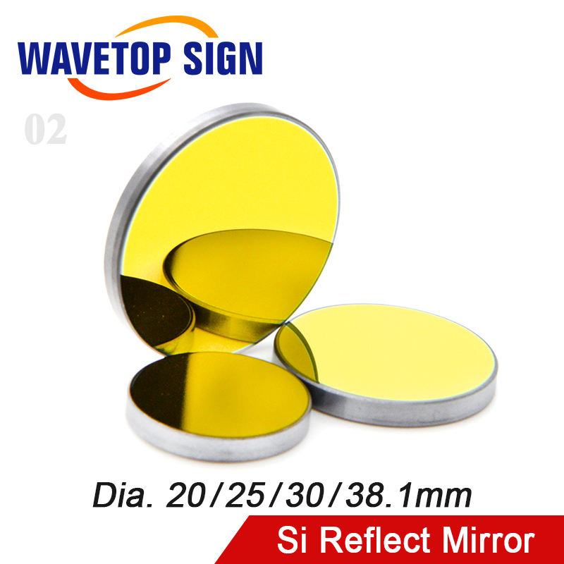 Co2 Laser Mirror - WaveTopSign Si Yansıtıcı Ayna Dia.20 25