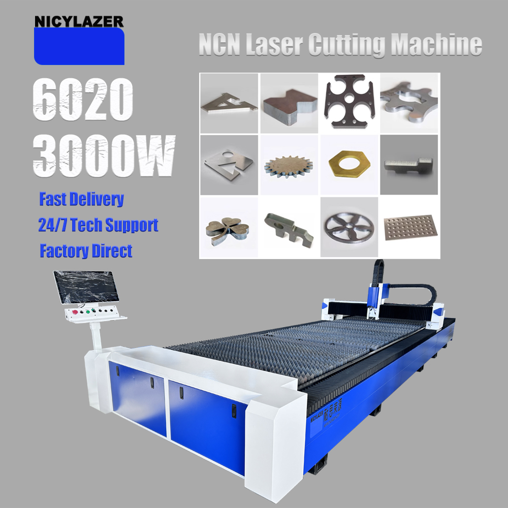 Industrial Laser Cutter For Metal - CNC 3000W 6020 Fiber Lazer Kesim