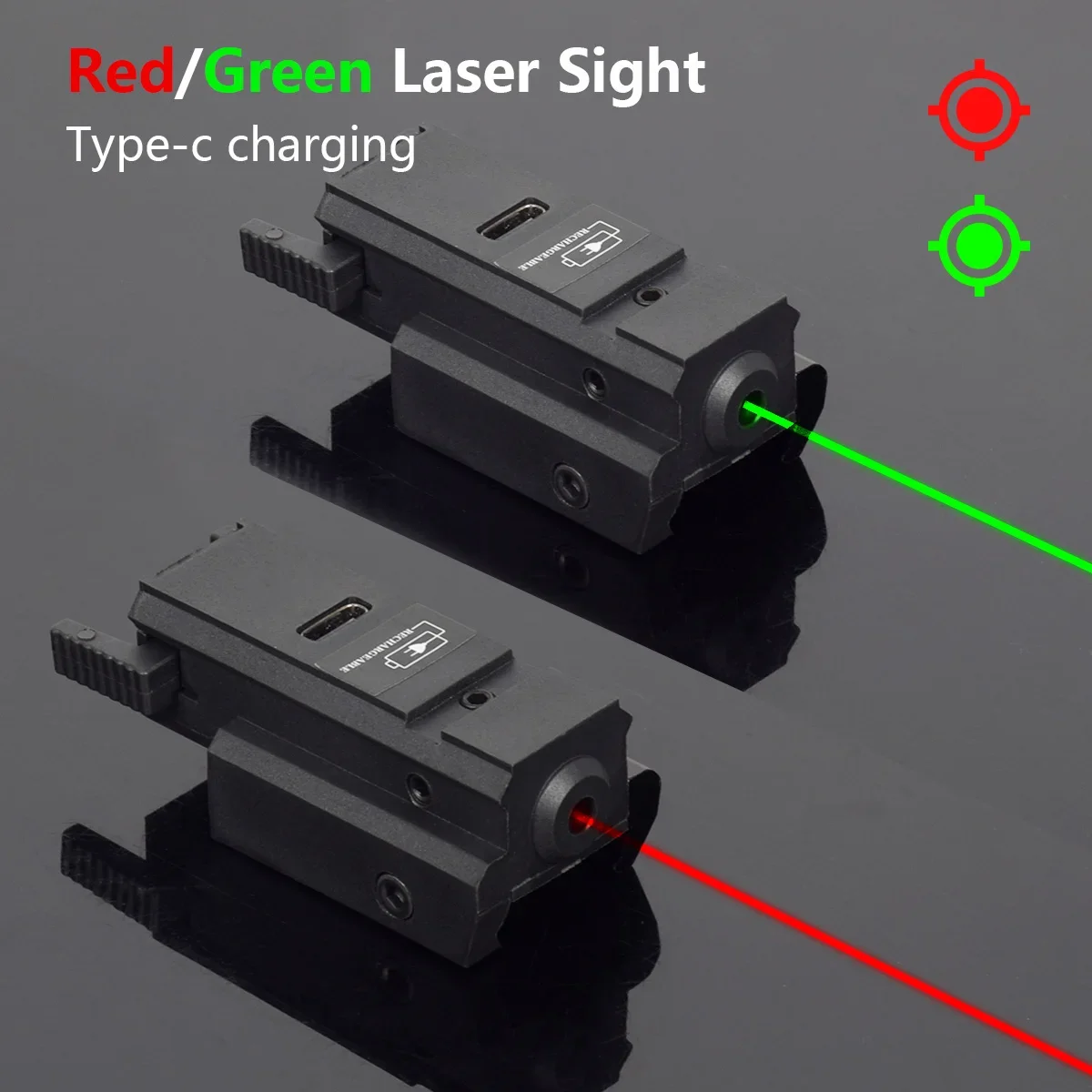 Industrial Laser Beam - USB Şarj Lazer Yeşil Kırmızı Lazer