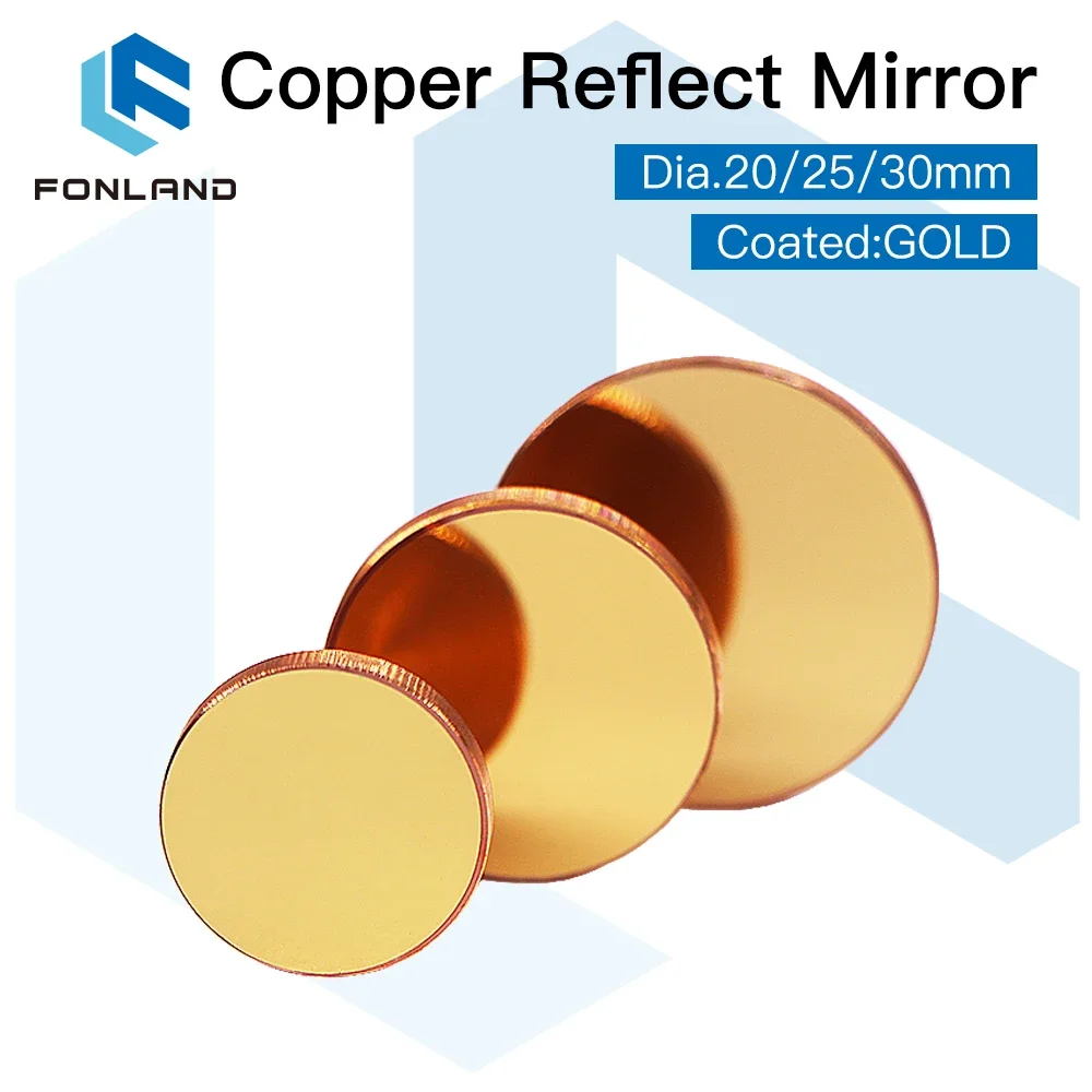Co2 Laser Mirror - 3 adet Fonland bakır ayna çapı
