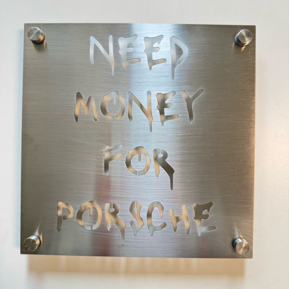 Modern Paslanmaz Çelik Tabela  - Industrial Laser Power incelemesi ve fiyatı