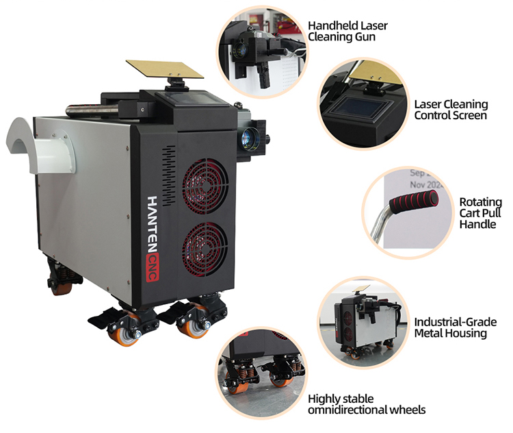 500W Hava Soğutmalı Taşınabili - Industrial Laser Paint Removal incelemesi ve fiyatı
